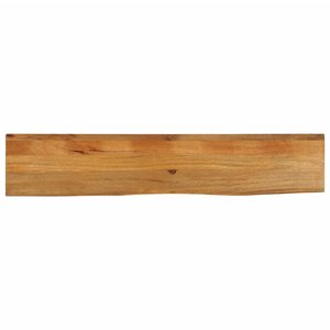 vidaXL Dessus de table à bord vivant 160x30x3 8cm bois massif manguier