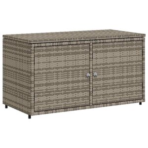 vidaXL Armoire de rangement jardin gris 110x55x60 5 cm résine tressée