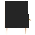 vidaXL Meuble TV Noir 80x36x50 cm Bois d'ingénierie