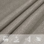 vidaXL Voile d'ombrage 160 g/m² rectangulaire gris clair 2 5x5 m PEHD