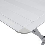 Campart Travel Table roulante camping Michigan Aluminium 140x80x70 cm