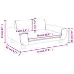 vidaXL Canapé pour enfants gris foncé 70x45x33 cm velours