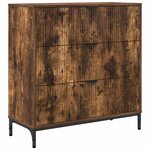 vidaXL Buffet Chêne fumé 79 5 x 33 x 82 cm Bois d'ingénierie