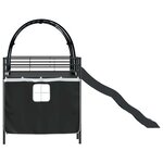 vidaXL Lit mezzanine pour enfants Noir 99 5 x 200 cm Métал