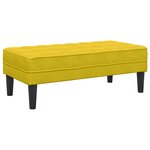 vidaXL Ensemble de Canapés avec coussin 2 Pièces Jaune Polyester