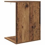 vidaXL Table d'appoint Bois ancien 45 x 40 x 62 5 cm Bois d'ingénierie