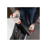 Pack and Move - Lot de 12 Paires de gants de travail déménagement - Coton et PVC antidérapant - Blanc et Noir