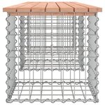 vidaXL Banc de jardin design gabion 203x44x42cm bois massif de douglas