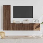 vidaXL Ensemble de meubles TV 3 Pièces Chêne marron Bois d'ingénierie