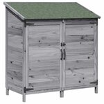 vidaXL Abri de jardin Gris 106 5 x 56 x 113 5 cm Bois de Sapin Massif