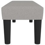 Banc banquette 100 x 30 x 30 cm tissu gris clair 02_0010682