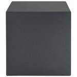 vidaXL Coffre-fort avec verrouillage Gris 25 x 35 x 25 cm Acier