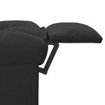 vidaXL Fauteuil inclinable Noir Tissu