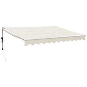 vidaXL Auvent rétractable automatique crème 3 5x2 5 m