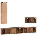 vidaXL Ensemble de meubles TV 4 Pièces Bois ancien 200 x 30 x 30 cm