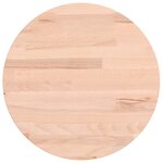 vidaXL Dessus de table Ø30x1 5 cm rond bois massif de hêtre