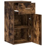 vidaXL Cabinet de Rangement en Chêne Fumé Chêne fumé