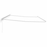 vidaXL Auvent avec Blanc 6 x 3 m Métal
