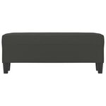 vidaXL Banc Gris foncé 100x35x41 cm Tissu microfibre