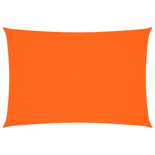 vidaXL Voile de parasol tissu oxford rectangulaire 2 5x4 5 m orange