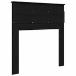 vidaXL Tête de lit Chêne noir 75 cm Bois d'ingénierie