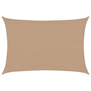 vidaXL Voile d'ombrage 160 g/m² Taupe 4x6 m PEHD