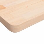 vidaXL Dessus de table carré 90x90x4 cm Bois chêne massif non traité