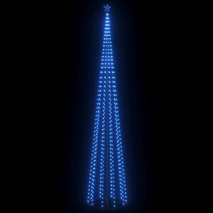 vidaXL Sapin de Noël cône 752 LED bleues Décoration 160x500 cm