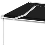 Vidaxl auvent automatique sur pied 500x350 cm anthracite