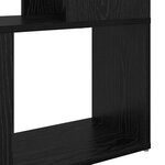 vidaXL Centre de divertissement Noir 60 x 24 x 94 cm Bois d'ingénierie