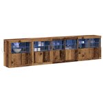 vidaXL Buffet Bois ancien 283 x 37 x 67 cm Bois d'ingénierie