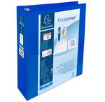 Classeur personnalisable Kreacover A4 Maxi 4 Ax Diam 60mm Dos 86 mm Bleu EXACOMPTA