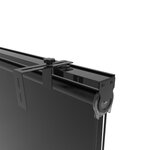 Lot de 3 stores enrouleur d'extérieur 120x225 cm houston gris  universel