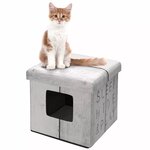D&D Pouf pour animaux de compagnie Sleep Hide Play Blanc 434/431603