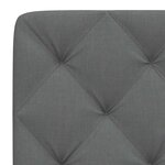 vidaXL Coussin de tête de lit gris foncé 200 cm tissu