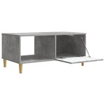 vidaXL Table basse Gris béton 90 x 50 x 40 cm Bois d'ingénierie