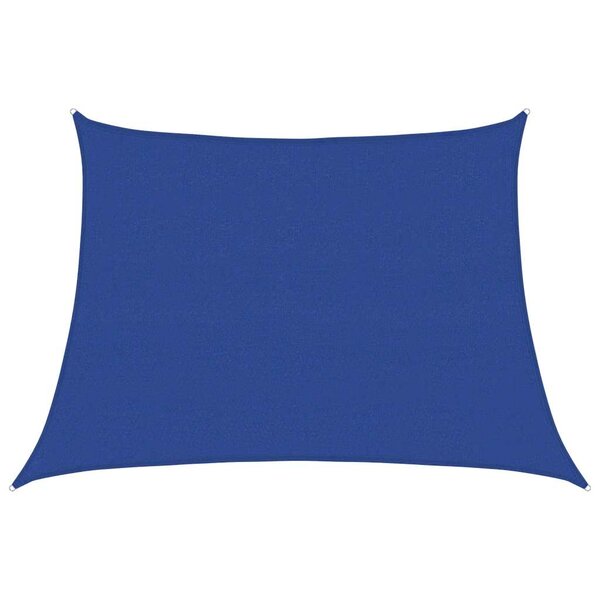 vidaXL Voile d'ombrage 160 g/m² trapèze bleu 4/5x3 m PEHD