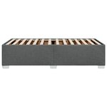 vidaXL Cadre de lit sans matelas gris foncé 80x200 cm tissu