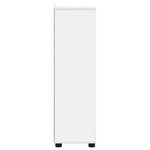 vidaXL Cabinet de salle de bain avec tiroir Blanc 30 5 x 30 x 101 cm