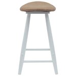 vidaXL Chaises de salle à manger 2 Pièces Blanc 46 x 37 x 63 cm