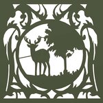 vidaXL Portant de bois chauffage vert olive 40x40x40 cm