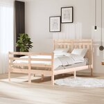 vidaXL Cadre de lit sans matelas bois massif