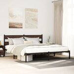vidaXL Cadre de lit sans matelas avec tête de lit 183x213 cm