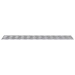 vidaXL Plaques à damier 4 Pièces Argent 90 x 20 cm Aluminium
