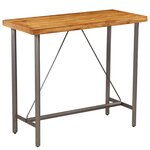 vidaXL Table de bar Teck recyclé massif 120x58x106 cm