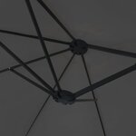 vidaXL Parasol de jardin à double tête avec LED anthracite 449x245 cm