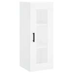 vidaXL Buffet haut Blanc 34 5x34x180 cm Bois d'ingénierie