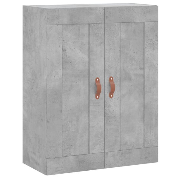 vidaXL Armoire murale gris béton 69 5x34x90 cm bois d'ingénierie