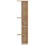 vidaXL Étagère d'angle murale chêne artisanal bois d'ingénierie