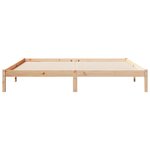 vidaXL Cadre de lit extra long sans matelas 200x210 cm bois massif pin